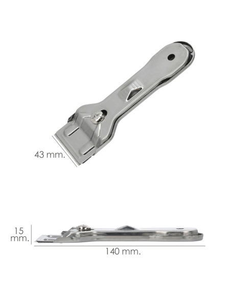 Rascavidrios Plastico Amarillo Hoja 43 mm. Rasqueta Vitroceramica, Rascador Vidrio, Rascador Vitroceramica,