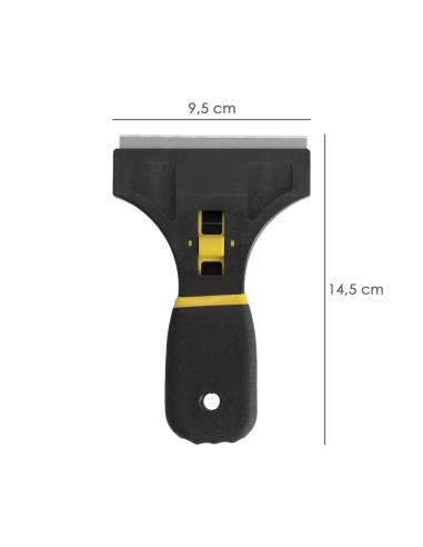 Rascavidrios Profesional Retractil Mango Soft Touch Hoja 90 mm.