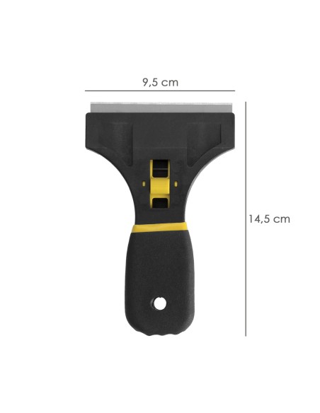 Rascavidrios Profesional Retractil Mango Soft Touch Hoja 90 mm.