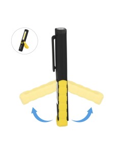 Linterna LED Multifunción Tipo Boligrafo Recargable (900 mAh) 200 Lumenes Con Iman, Gancho y Soporte Ajustable. 2