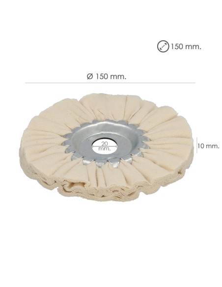 Disco Pulidor De Tela Para Amoladora / Esmeriladora Ø 150 mm.