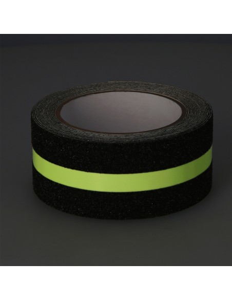 Cinta Antideslizante Fluorescente 50 mm x 5 metros. Uso Doméstico.