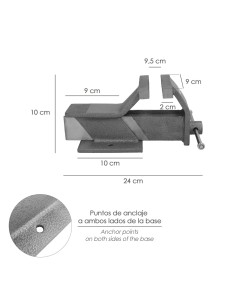 Tornillo Banco Acero 150 mm. Banco De Mesa, Tornillo Sujeción, Abrazadera De Banco 2