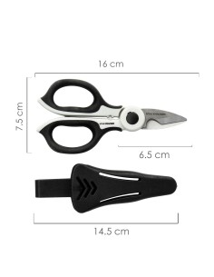 Tijeras Electricista 155 mm. Mango TPR Plus No tension. Hojas Acero Inoxidable, Ergonomicas, Tijeras Cortar Cable, Pelacables 2