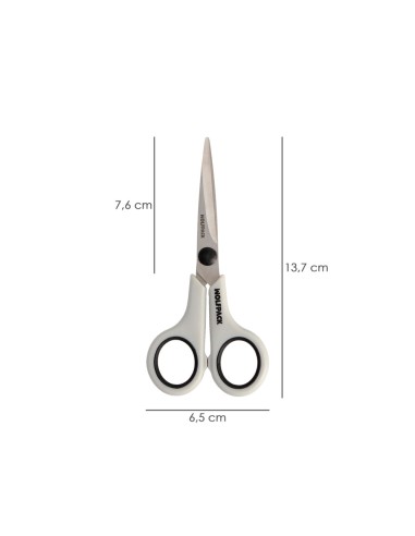 Tijeras Multiuso Acero Inoxidable 5,5" / 140 mm. Hojas Acero Inoxidable, Mango Comodo y Suave