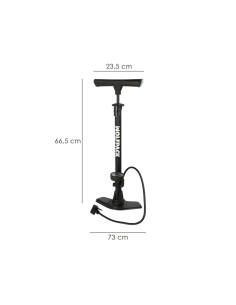 Bomba Aire Con Manometro 8 Bares Cuerpo y Pies Acero, Valvulas SCHRADER y PRESTA con Adaptadores. Bomba Bicicletas, Bomba coches 2