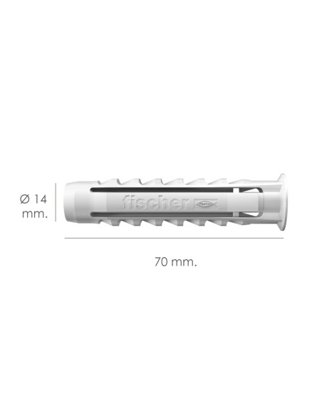 Taco Fischer Sx Plus Ø 14 x 70 mm. (Caja De 20 Piezas)