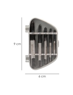 Juego Extractores Conicos Para Tornillos (5 Piezas). Medidas 3 A 18 mm. Extractor Tornillos, Saca Tornillos. 2