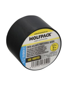 Cinta Aislante Profesional Negra Espesor 0.13 mm. Ancho 50 mm. Rollo 25 Metros Cinta Electricista, Cinta Aislante Cables 2