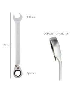 Llave Combinada Con Carraca 17 mm. DIN 3113 2