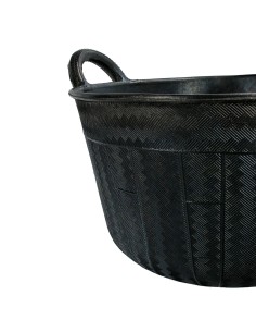 Espuerta Goma Carbonera 30 Litros Con Asas Base y Laterales Reforzado. Espesor 1 cm. Espuerta Obra, Cubo Goma Obra 2