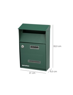 Buzon Exterior Country Verde 215 x 320 x 105 mm. 2