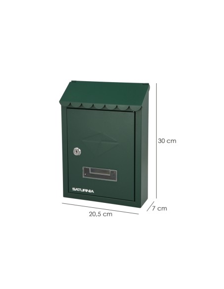 Buzon Exterior 205 x 300 x 70 mm. Verde