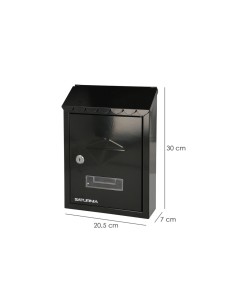 Buzon Exterior Residence 205 x 300 x 70 mm. Negro 2