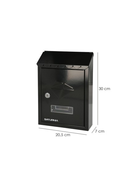 Buzon Exterior Residence 205 x 300 x 70 mm. Negro