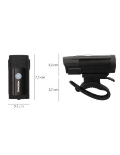 Luz Led Frontal Para Bicicleta / Patinete 400 Lumenes (5 Modos) Bateria Recargable USB 2
