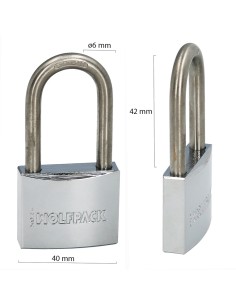 Candado Inoxidable Arco Largo 40mm. 2