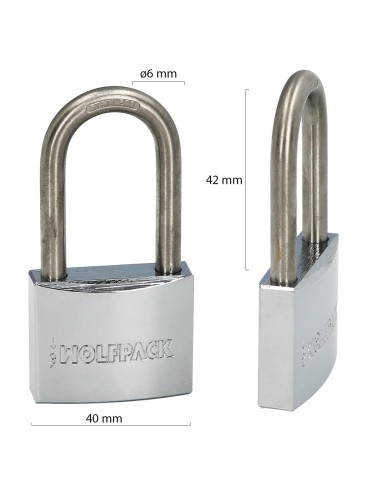 Candado Inoxidable Arco Normal 50mm.