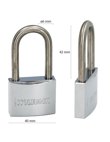 Candado Inoxidable Arco Normal 50mm.