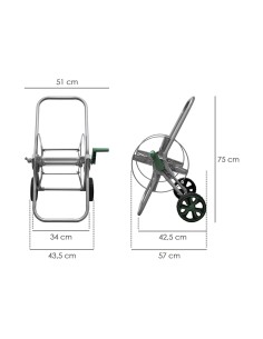 Carro Portamangueras Acero 50 metros 2
