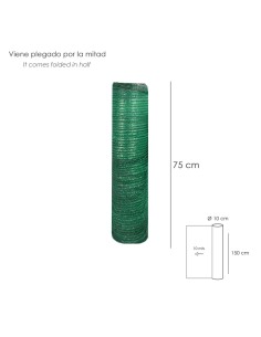 Malla Sombreo Rollo 1,5 x 10 Metros, Reduce Radiación, Protección Jardín y Terraza, Regula Temperatura, Color Verde Claro 2
