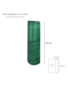Malla Sombreo Rollo 1,0 x 10 Metros, Reduce Radiación, Protección Jardín y Terraza, Regula Temperatura, Color Verde Claro 2