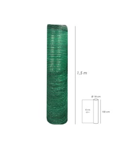 Malla Sombreo Rollo 1,5 x 50 metros, Reduce Radiación, Protección Jardín y Terraza, Regula Temperatura, Color Verde Claro 2