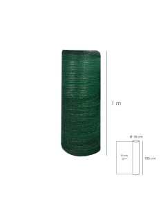 Malla Sombreo Rollo 1 x 50 metros, Reduce Radiación, Protección Jardín y Terraza, Regula Temperatura, Color Verde Claro 2