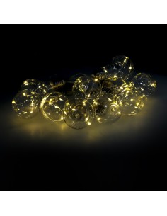 Guirnalda Solar 10 Bombillas / 50 Micro Leds Luz Calida. Bateria Recargable Uso en Exteriores / Interiores Ip44 2