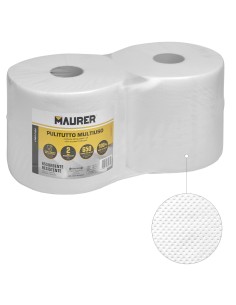 Papel Secamanos 650 Servicios (Pack 2 Rollos) Apto Uso Alimentario Doble Capa Celusosa 100% 2