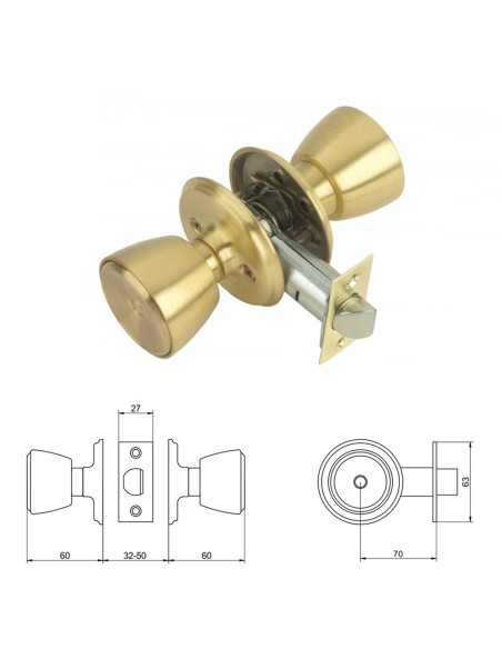 Pomo MCM 510 Latonado Entrada 70 mm.