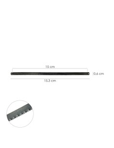 Hoja Segueta / Arco Sierra Marqueteria 155 mm. Fabricada en Acero, 24 TPI. Flexible y Duradera. 2