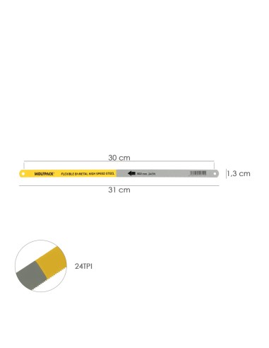 Hoja Para Sierra Arco Bimetal HSS 1Corte