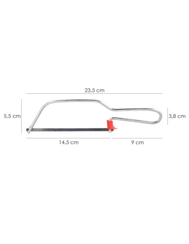 Arco Sierra Junior Con Hoja 145 mm. sierra De Arco, Sierra Con Empuñadura, Serrucho, Segueta, Mini Arco Sierra, Limandel