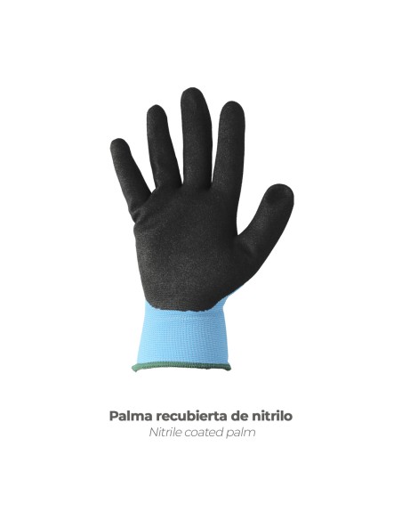 Guantes Nitrilo Reforzado Impregnado Talla 6"