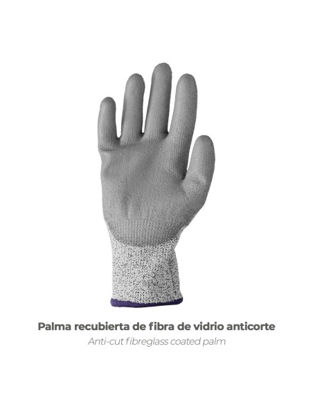 Guantes Anticorte Fibra De Vidrio Talla 8"