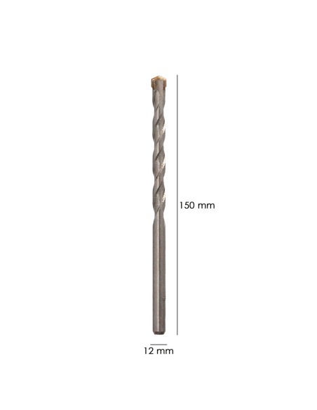 Broca Widia Piedra / Hormigón Ø 12 mm. Din 8039 Punta de Tungsteno.
