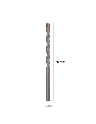 Broca Widia Piedra / Hormigón Ø 10 mm. Din 8039 Punta de Tungsteno.