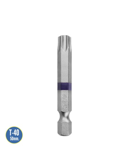 Puntas Largas Destornillador Torx T40 (2 Piezas). Acero S2 al Cromo Vanadio. Puntas Hexagonales, Destorpuntas,