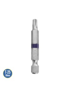 Puntas Largas Destornillador Torx T25 (2 Piezas). Acero S2 al Cromo Vanadio. Puntas Hexagonales, Destorpuntas, 2