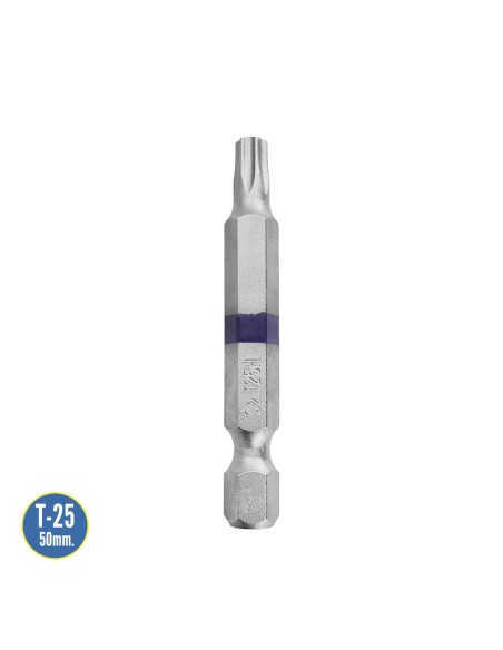 Puntas Largas Destornillador Torx T25 (2 Piezas). Acero S2 al Cromo Vanadio. Puntas Hexagonales, Destorpuntas,