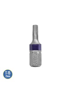 Puntas Destornillador Torx 15 Inviolable (2 Piezas). Acero S2 al Cromo Vanadio. Puntas Hexagonales, Destorpuntas, 2