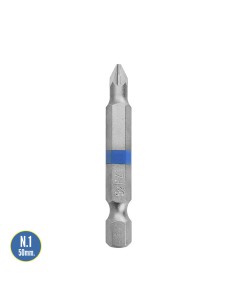 Destorpuntas Largo Pozidriv Nº 1 (2 Piezas) Acero S2 al Cromo Vanadio. Puntas Hexagonales, Destorpuntas, 2