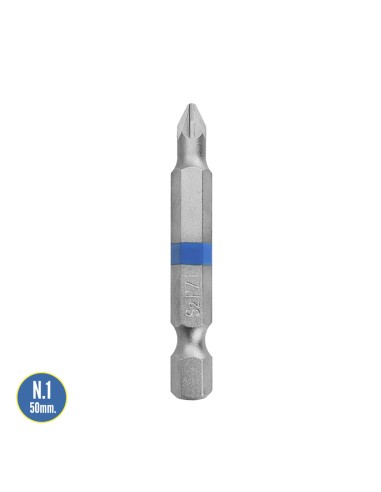 Destorpuntas Largo Pozidriv Nº 1 (2 Piezas) Acero S2 al Cromo Vanadio. Puntas Hexagonales, Destorpuntas,