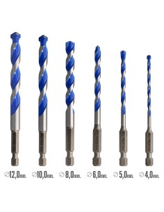 Estuche Brocas Universales Hexagonal Ø 4,0 a Ø 10 mm. 2