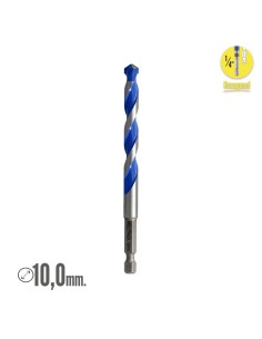 Broca Universal Hexagonal Ø 10,0 mm. (Blister 1 pieza) 2