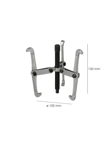 Extractores Interiores / Exteriores 3 Brazos Ø 100 mm. / 4" Extractor Paralelo, Extractor Rodamientos, Extractor Engranajes