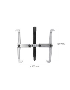 Extractores Interiores / Exteriores 2 Brazos Ø 100 mm. / 4" Extractor Paralelo, Extractor Rodamientos, Extractor Engranajes 2