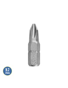 Puntas Destornillador Phillips Nº 2 (50 Piezas). Acero S2 al Cromo Vanadio. Puntas Hexagonales, Destorpuntas, 2