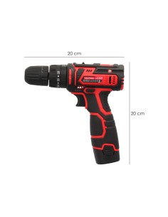 Taladro Atornillador 12 V. Con 2 Velocidades y Percutor. Bateria 1.300 mAh. Par Apriete 35 Nm. 2